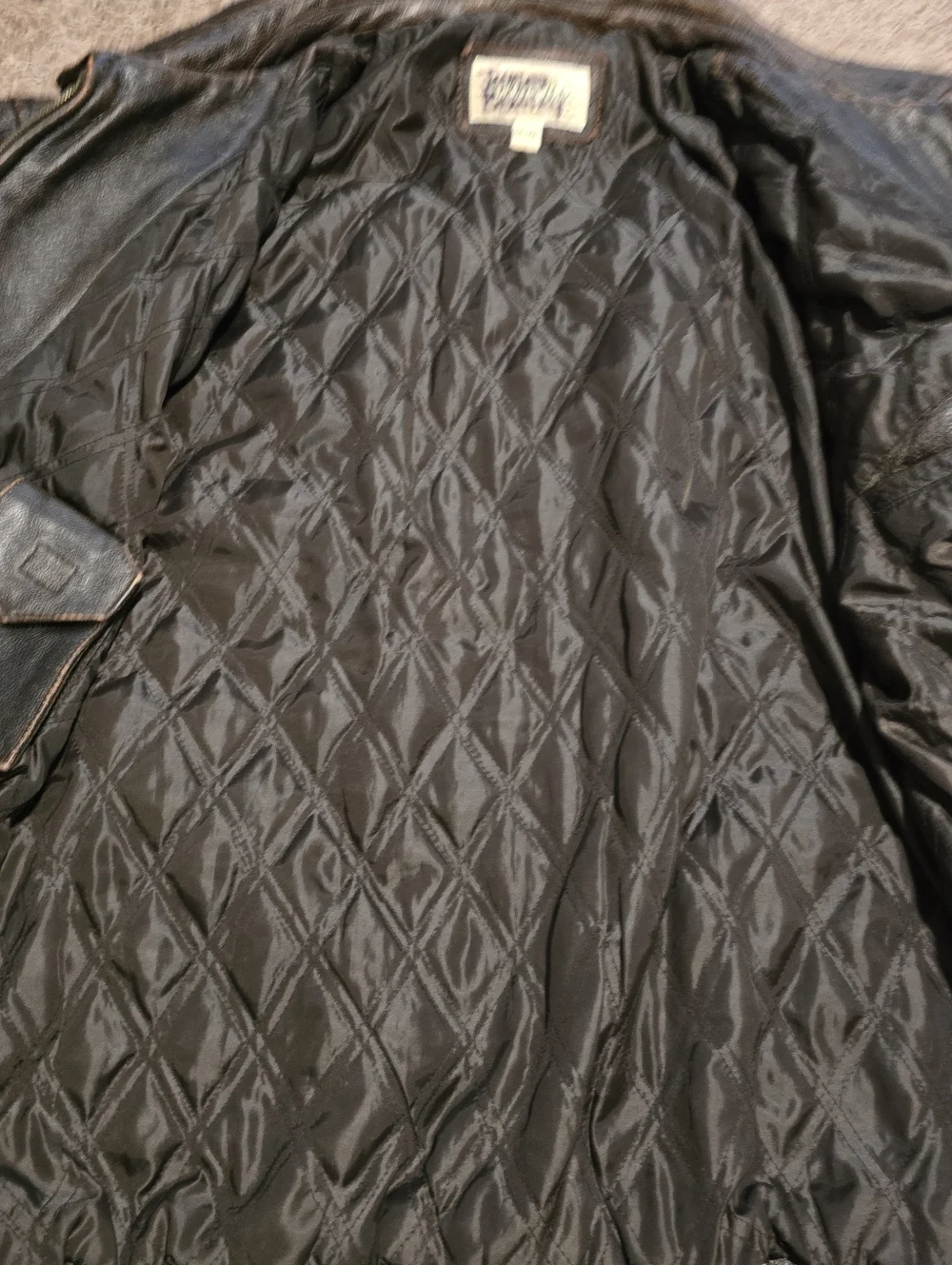 St. John's Bay Rustic Leather Bomber Jacket